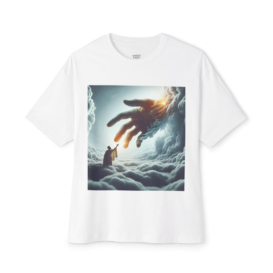 Heavenly Connection Oversized Tee, Unisex Tee, Graphic Tee, Casual Wear, Gift for Art Lovers