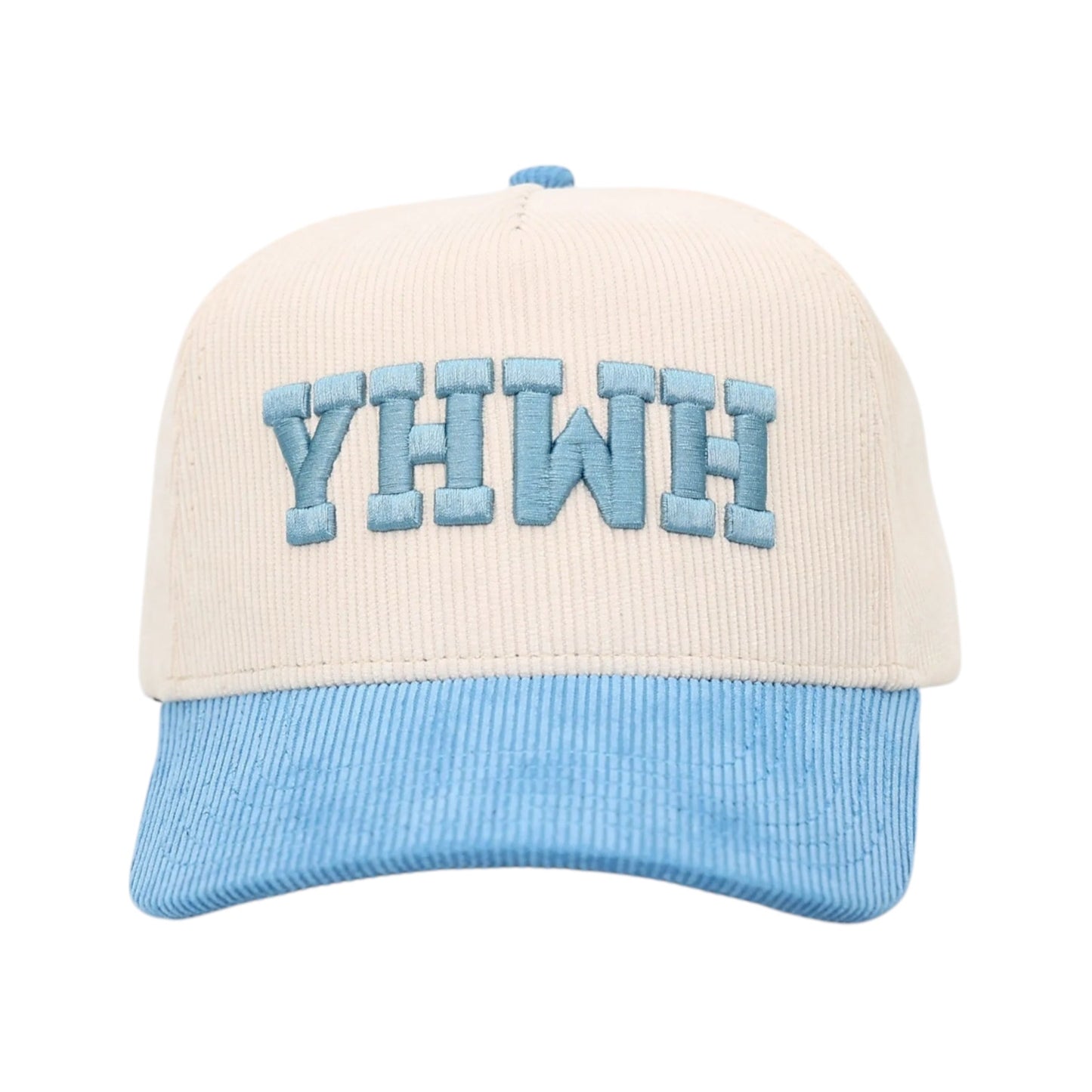YHWH LUX Hat - Baby Blue + Cream