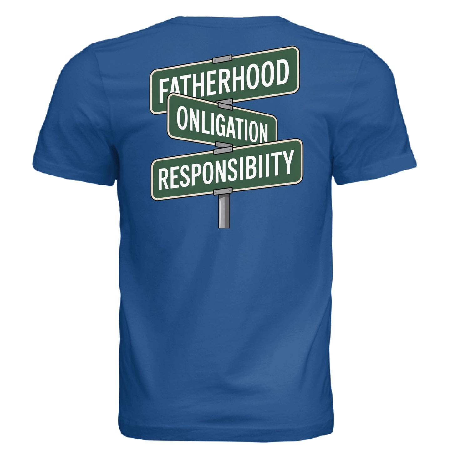 Solid True Royal Triblend - BACK