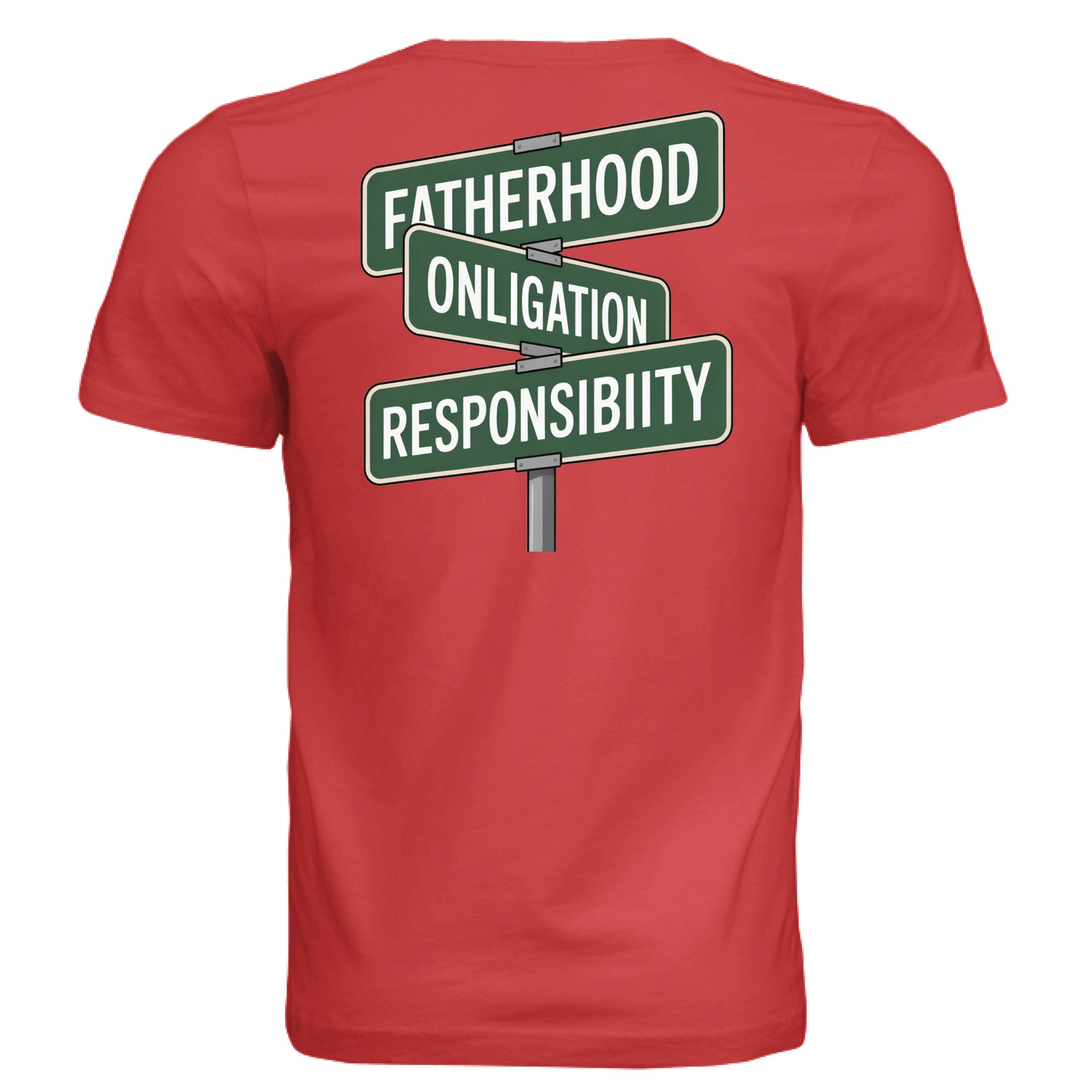 SOLID RED TRIBLN - BACK