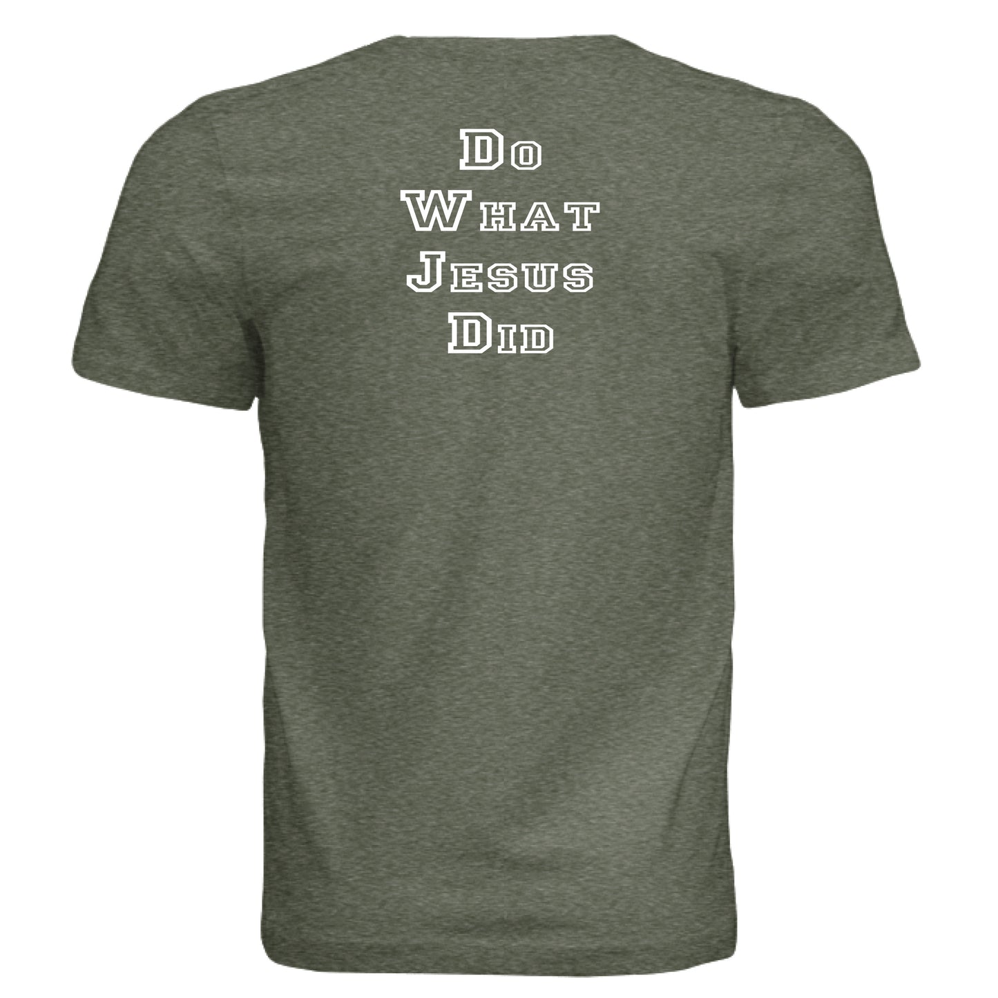 Military Green Triblend - BACK