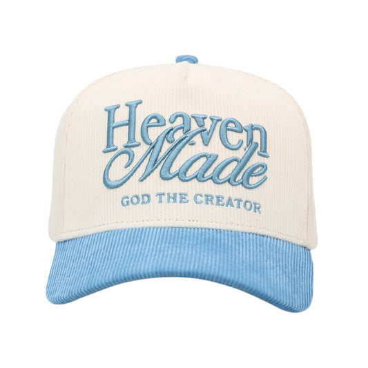 Heaven Made God the Creator LUX Hat - Baby Blue + Cream