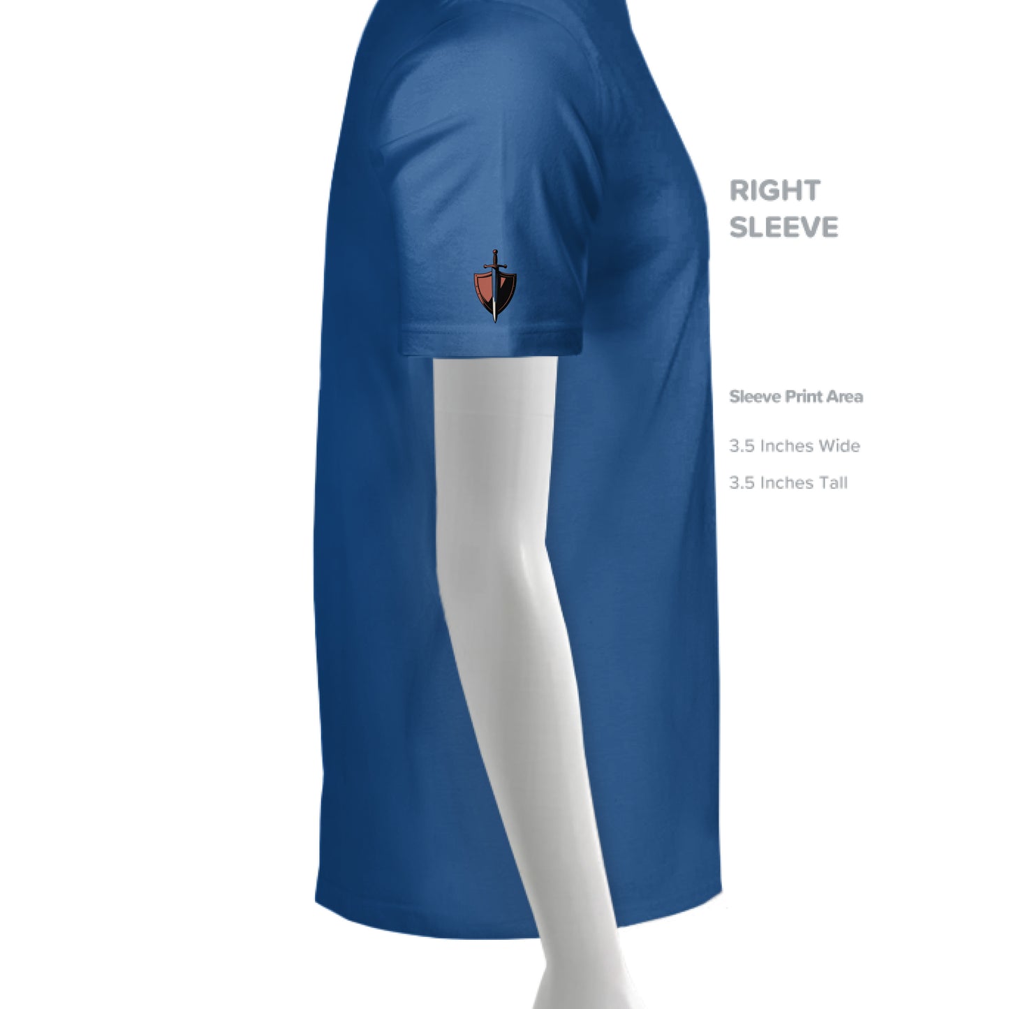 Solid True Royal Triblend - SLEEVE_RIGHT