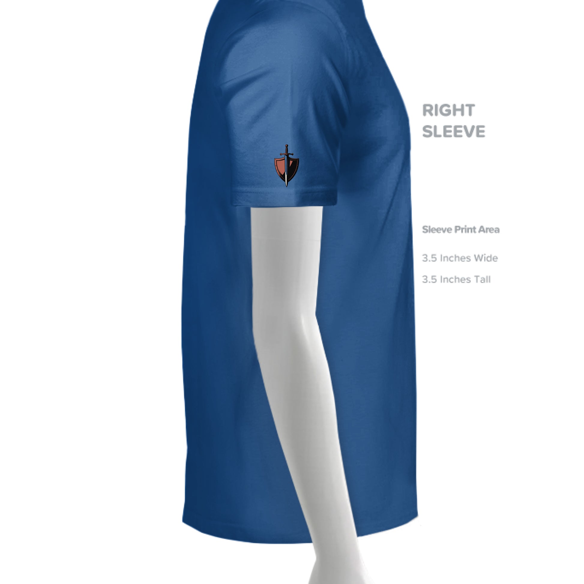 Solid True Royal Triblend - SLEEVE_RIGHT