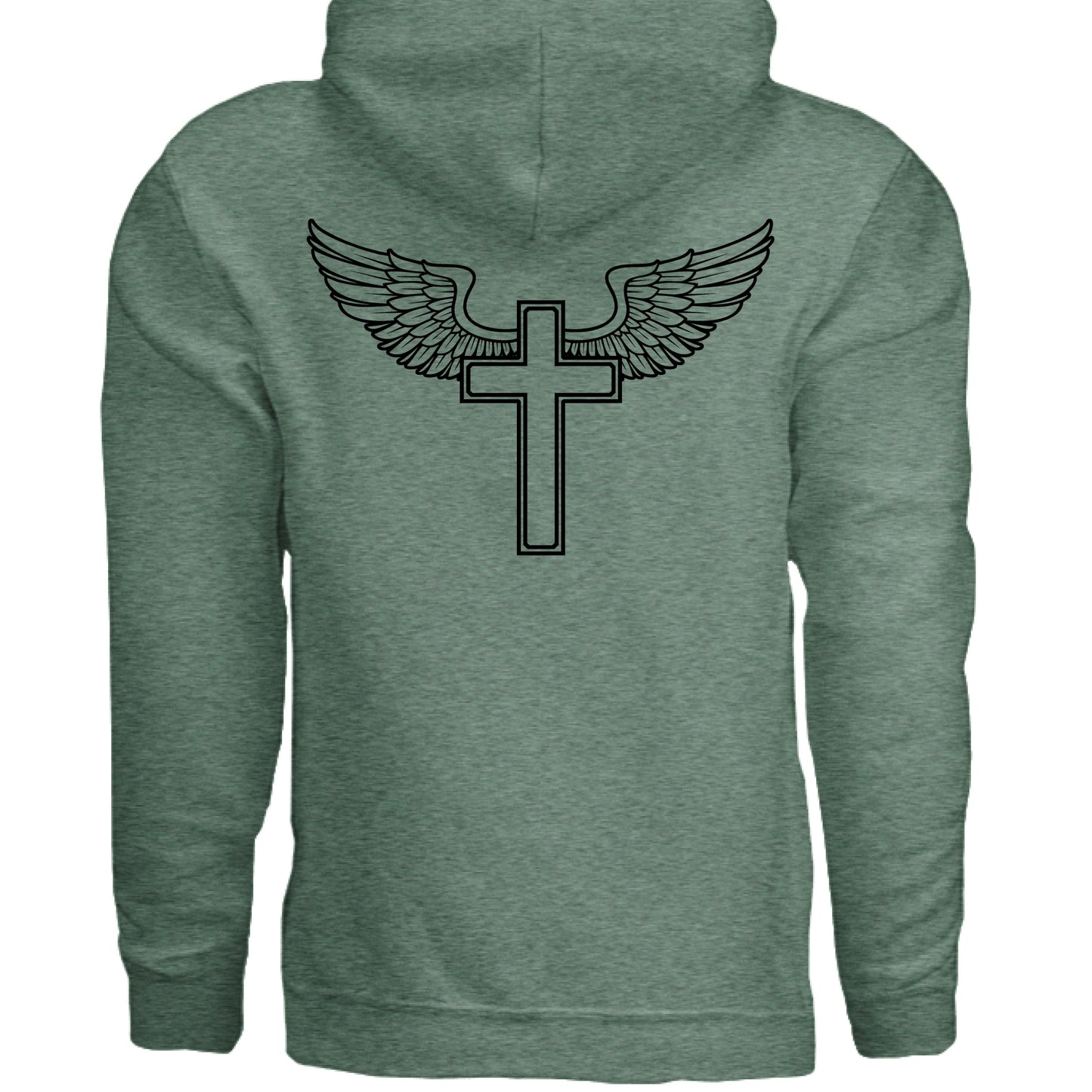 Heather Sport Dark Green - BACK