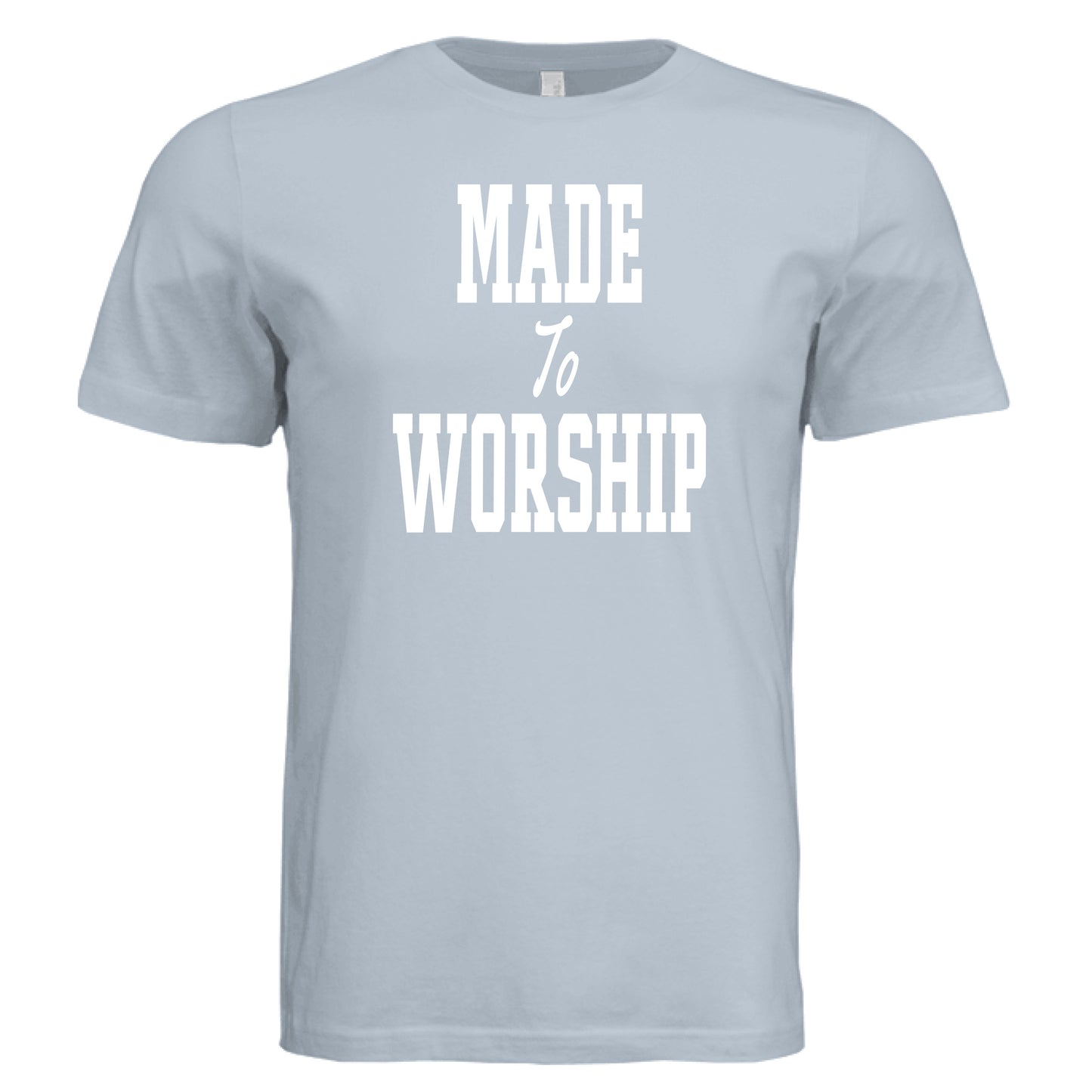 Solid Carolina Blue Triblend - FRONT